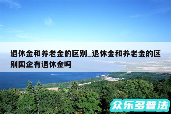 退休金和养老金的区别_退休金和养老金的区别国企有退休金吗