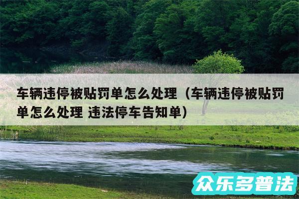 车辆违停被贴罚单怎么处理以及车辆违停被贴罚单怎么处理 违法停车告知单