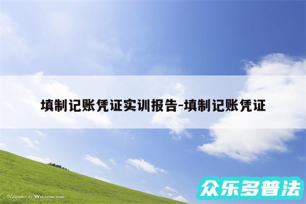 填制记账凭证实训报告-填制记账凭证