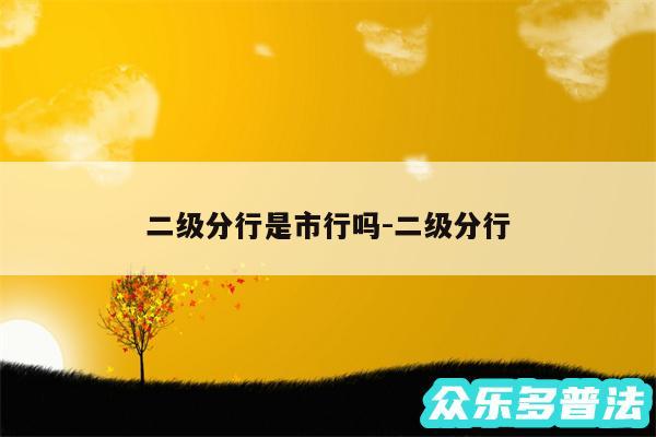 二级分行是市行吗-二级分行