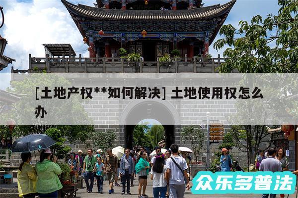 及土地产权**如何解决 土地使用权怎么办