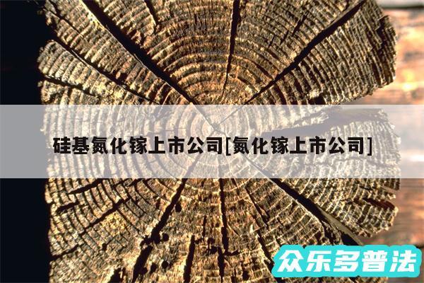 硅基氮化镓上市公司及氮化镓上市公司