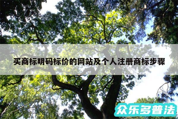 买商标明码标价的网站及个人注册商标步骤