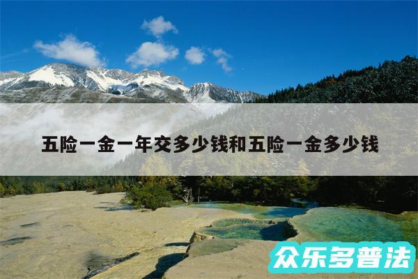 五险一金一年交多少钱和五险一金多少钱
