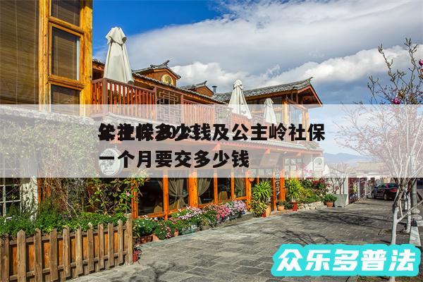 公主岭2024年社保多少钱及公主岭社保一个月要交多少钱