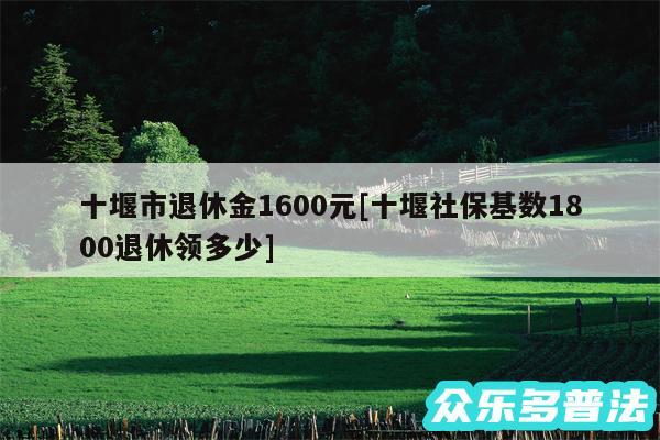 十堰市退休金1600元及十堰社保基数1800退休领多少