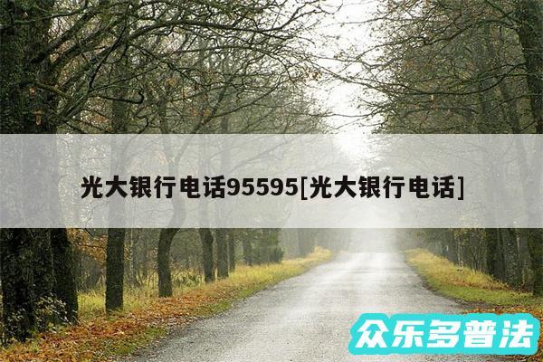光大银行电话95595及光大银行电话