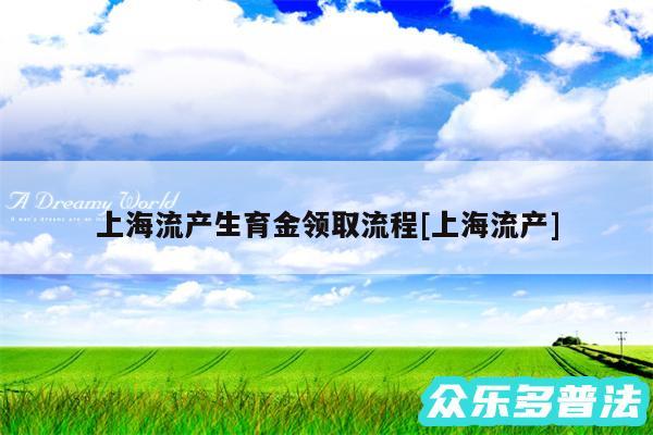 上海流产生育金领取流程及上海流产