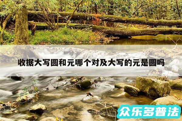 收据大写圆和元哪个对及大写的元是圆吗