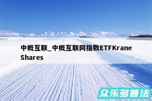 中概互联_中概互联网指数ETFKraneShares