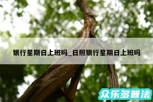 银行星期日上班吗_日照银行星期日上班吗